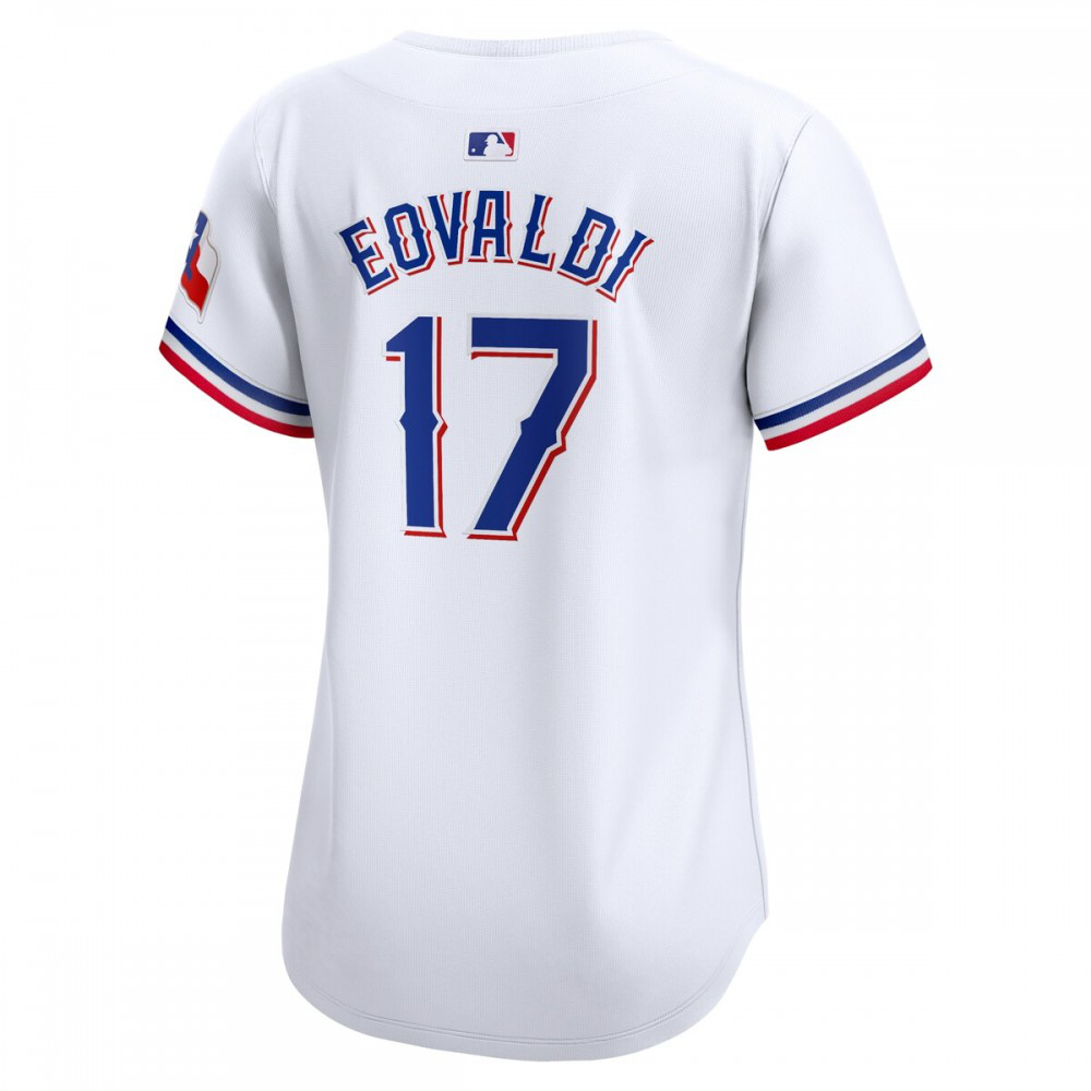 Nathan Eovaldi Texas Rangers Women's Home Limited Player Jersey - White-Pro Kit Vault | Brand New 26/27 Sports Jerseys